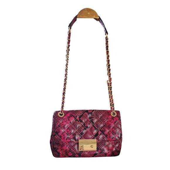 Michael Michael Kors Sloan Quilted Embossed-Leather Shoulder Bag - Picture 2 of 10